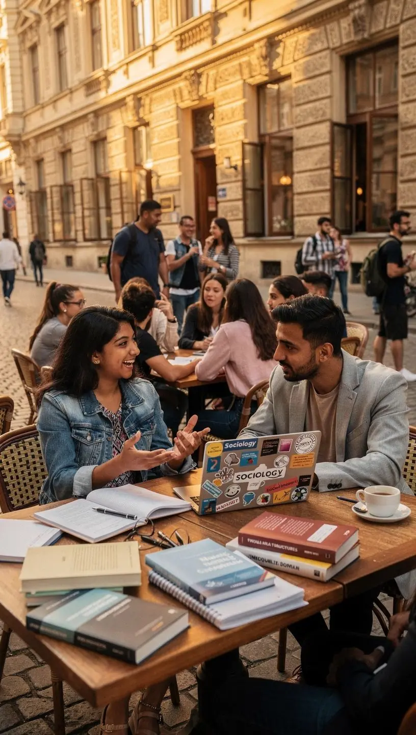 Grafiken zeigen Statistiken zu kulturellen Unterschieden und deren Einfluss auf die Gesellschaft.